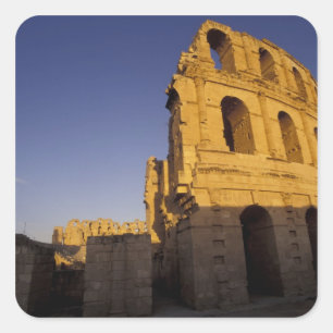 Africa, Tunisia, El Jem. Ruins of a Roman Square Sticker
