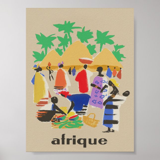Africa Vintage Travel Poster (Front)