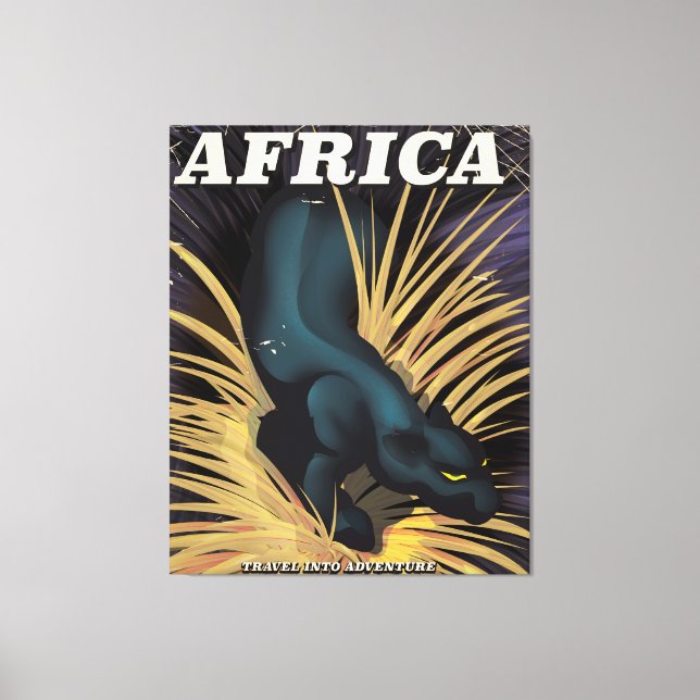 Africa vintage travel poster print (Front)