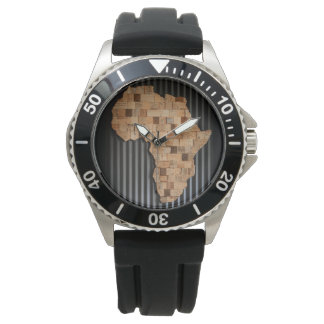 Africa Watch (wooden map)