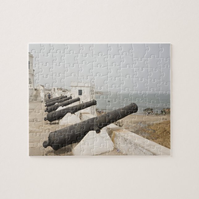 Africa, West Africa, Ghana, Elmina. Canons gaurd Jigsaw Puzzle (Horizontal)