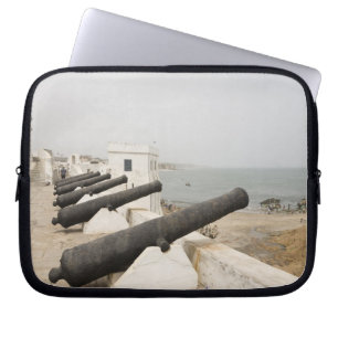 Africa, West Africa, Ghana, Elmina. Canons gaurd Laptop Sleeve