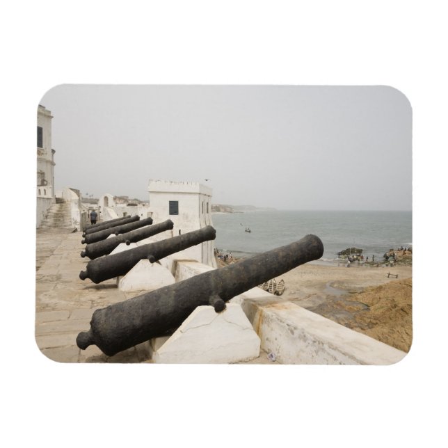 Africa, West Africa, Ghana, Elmina. Canons gaurd Magnet (Horizontal)