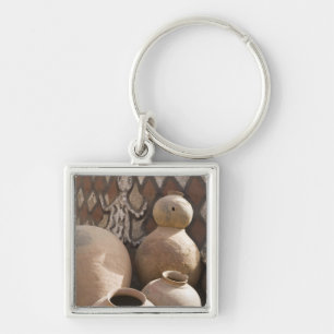 Africa, West Africa, Ghana, Sirigu. Handcrafted 2 Keychain