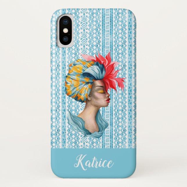 Africaine femme iPhone X Coque (Dos)