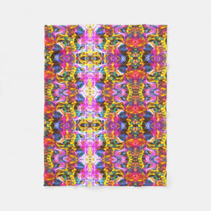African 3 fleece blanket