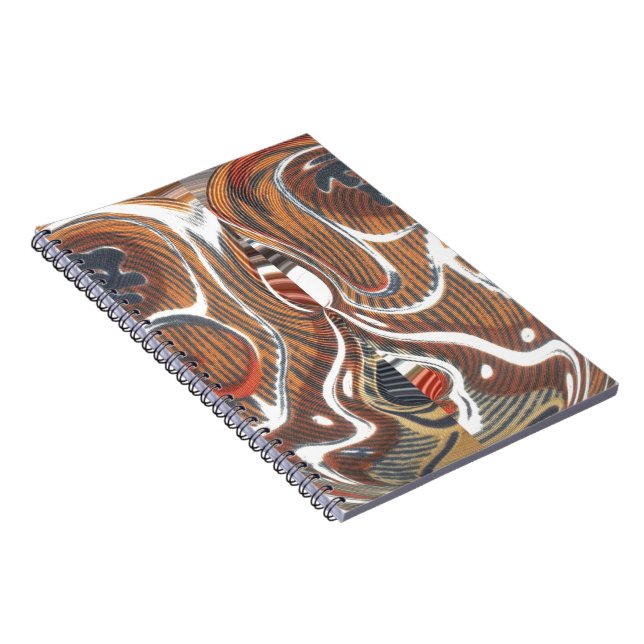African Abstract Art Print Notebook (Right Side)
