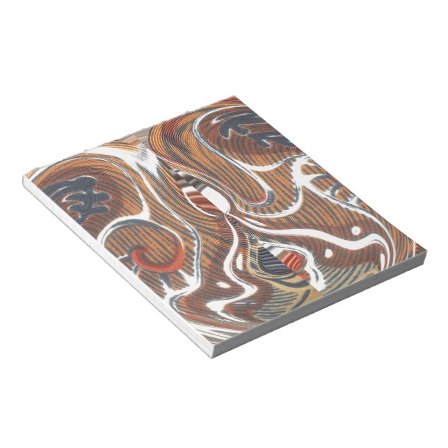 African Abstract Art Print Notepad (Angled)