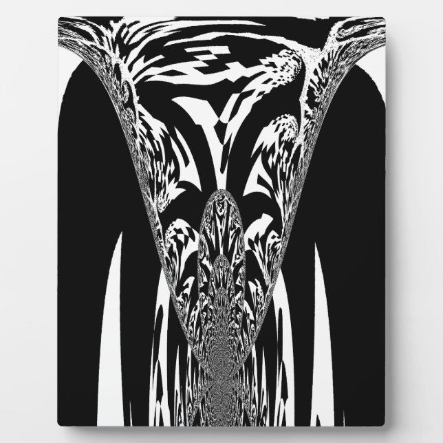 African Abstract Art Print Plaque (Front)