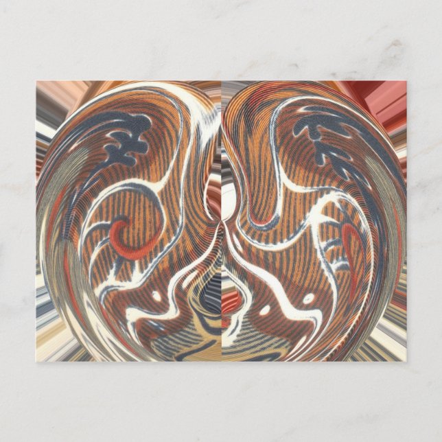 African Abstract Art Print Postcard (Front)