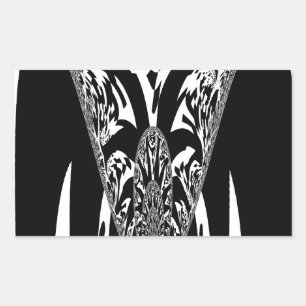 African Abstract Art Print Sticker