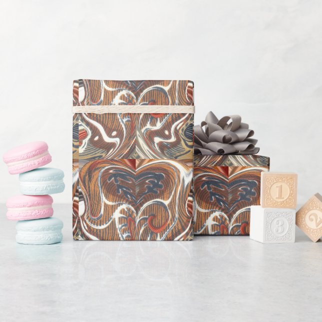 African Abstract Art Print Wrapping Paper (Baby Shower)