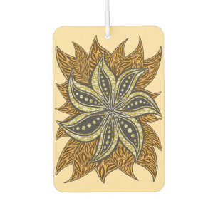 African Abstract Floral Batik Style Air Freshener