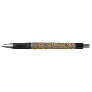 African Abstract Floral Batik Style Pen