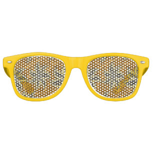 African Abstract Floral Batik Style Retro Sunglasses