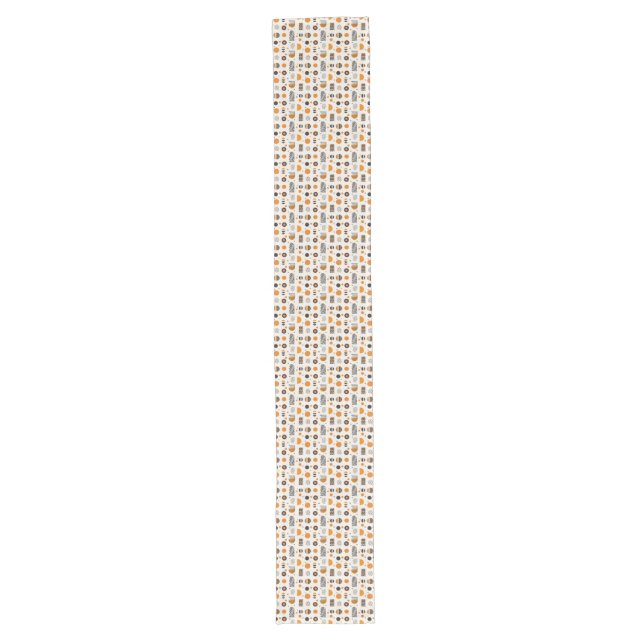 African Abstract Geometry Table Runner (Front)