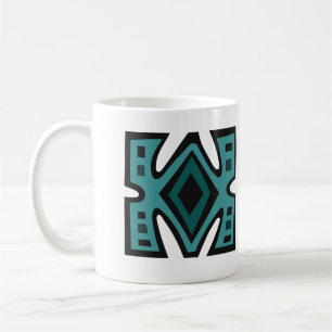African abstract modern pattern coffee mug
