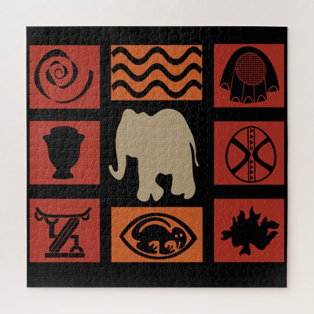 african abstract modern pattern jigsaw puzzle (Vertical)
