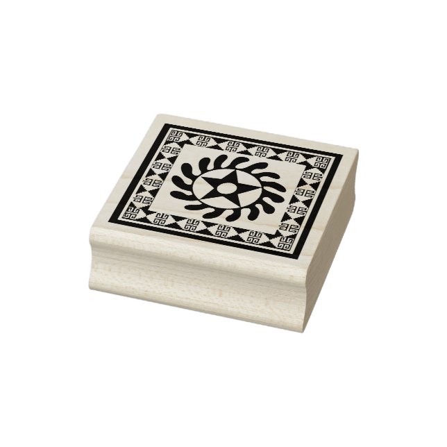 African Adinkra Design Rubber Stamp (Stamp)