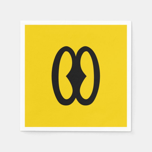 African Adinkra Napkin (Front)