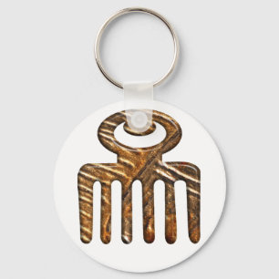 African Adinkra simbol of beauty. Keychain
