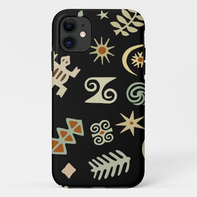 African Adinkra Symbols Case-Mate iPhone Case (Back)