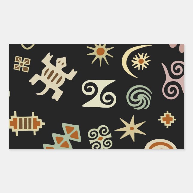 African Adinkra Symbols Sticker (Front)