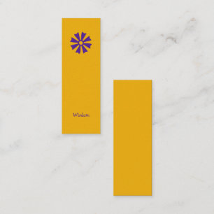 African Adinkra (Wisdom) Bookmark Mini Business Card