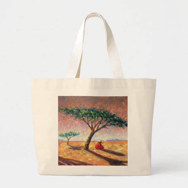 African Afternoon 2003 Large Tote Bag (Front)