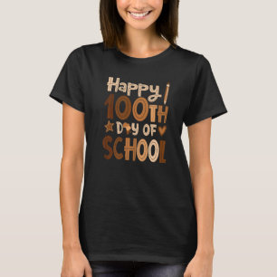 African American 100th Day Of School Black Teacher T-Shirt