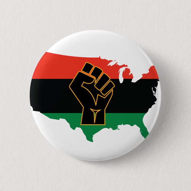 African American   2 Inch Round Button (Front)