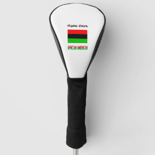 African American African Diaspora Flag Personalize Golf Head Cover