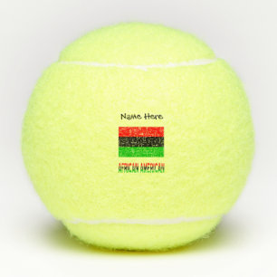 African American African Diaspora Flag Personalize Tennis Balls