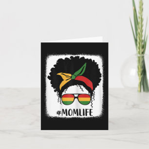 African American Afro Mom Life Black Mom Mothers D Card