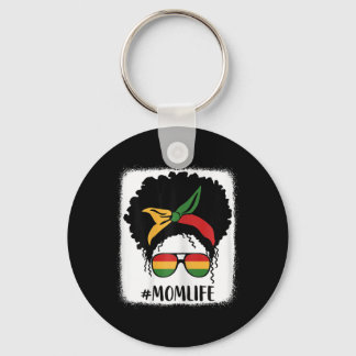 African American Afro Mom Life Black Mom Mothers D Keychain