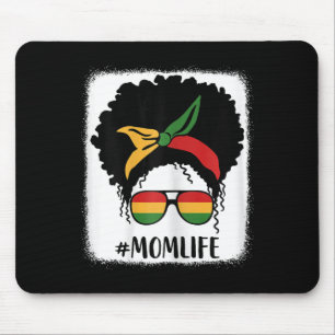 African American Afro Mom Life Black Mom Mothers D Mouse Pad