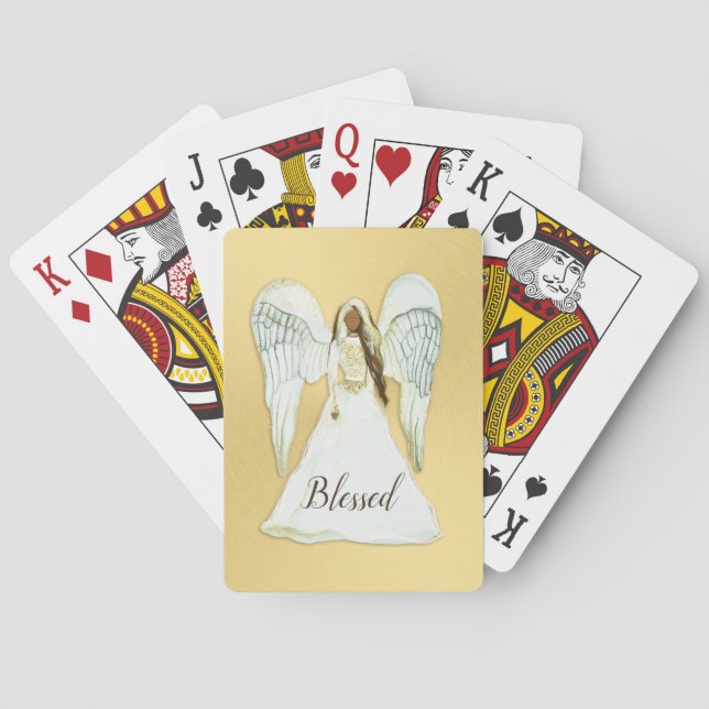 African American Angel Classic Playing Cards (Back)