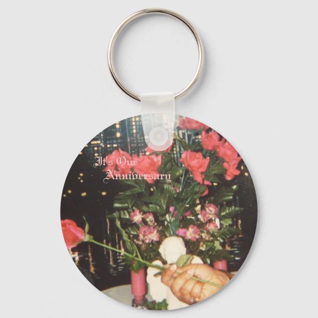 African American Anniversary Keychain (Front)