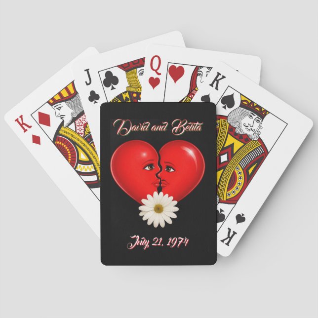African American Anniversary Playing Cards (Back)