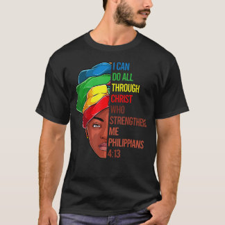 African American Apparel Jesus Christian Black Wom T-Shirt