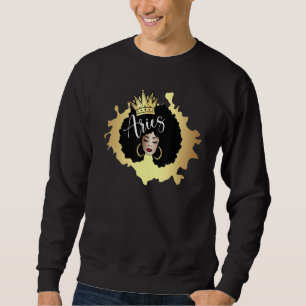 African American Aries Zodiac Sweatshirt