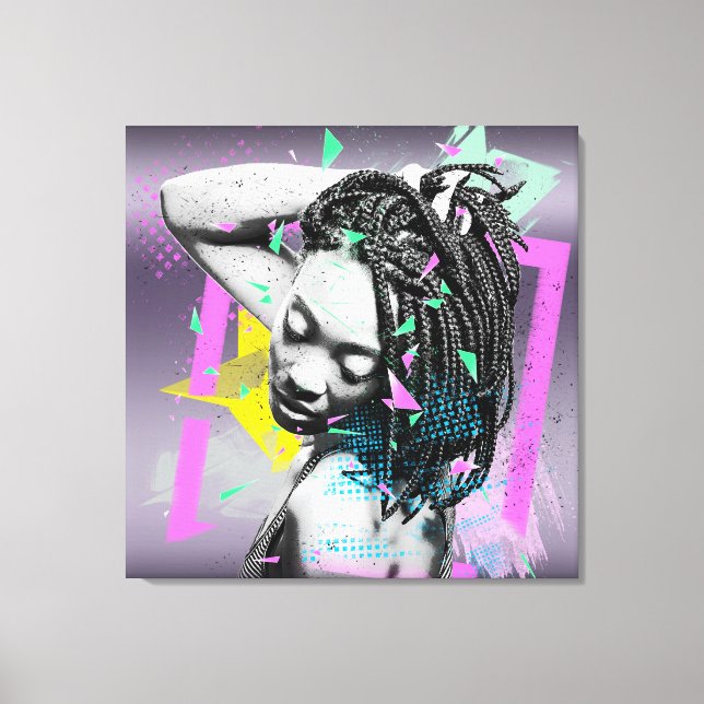 African American Art Deco Canvas Print (Front)