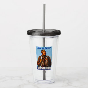African American Aviators Fighter Pilots of WW2  Acrylic Tumbler