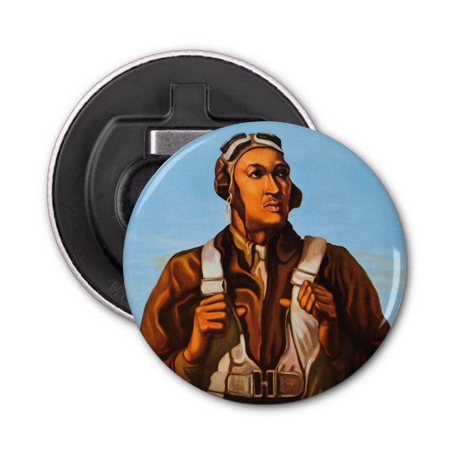African American Aviators Fighter Pilots of WW2  Bottle Opener (Front)