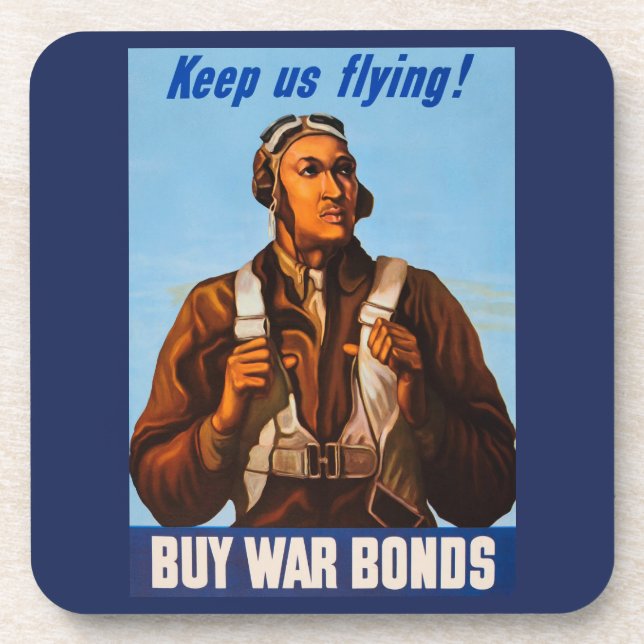 African American Aviators Fighter Pilots of WW2  Coaster (Front)