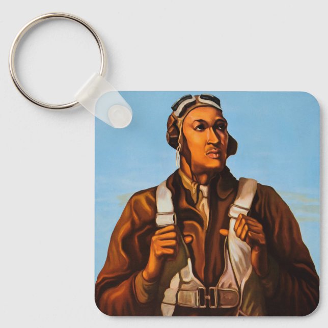 African American Aviators Fighter Pilots of WW2  Keychain (Front)
