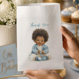 African American Baby Boy Favour Bag