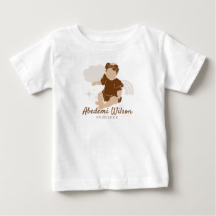 African American Baby shower baby t-shirt