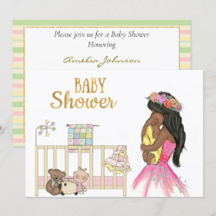 African American Baby Shower Invitation