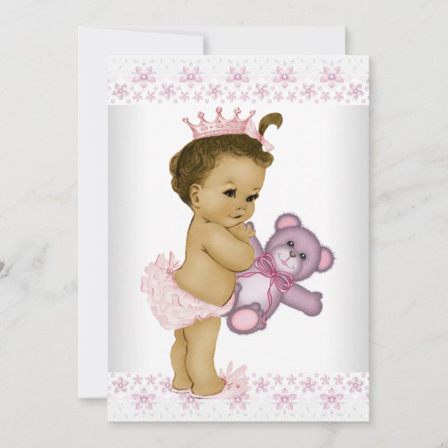 African American Baby Shower Invitation (Front)